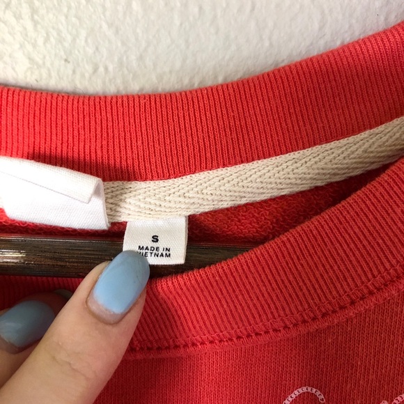 GAP crop sweatshirt coral red/orange - Picture 2 of 3